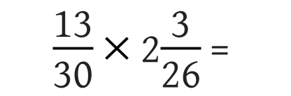 Mixed Fraction Multiplication equations