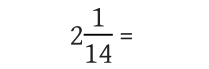 Fraction Conversion equations