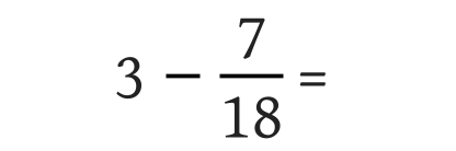 Subtract by Fractions equations