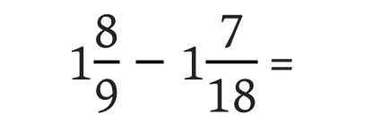 Mixed Fraction Subtraction II equations