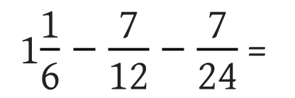 Add & Subtract Multiple Fractions equations