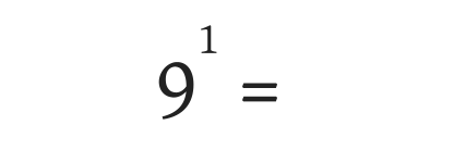 Whole Number Exponentiation equations