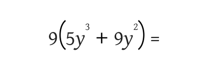 Distributive Property equations
