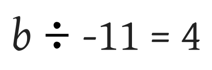 Solve using Multiplication & Division equations